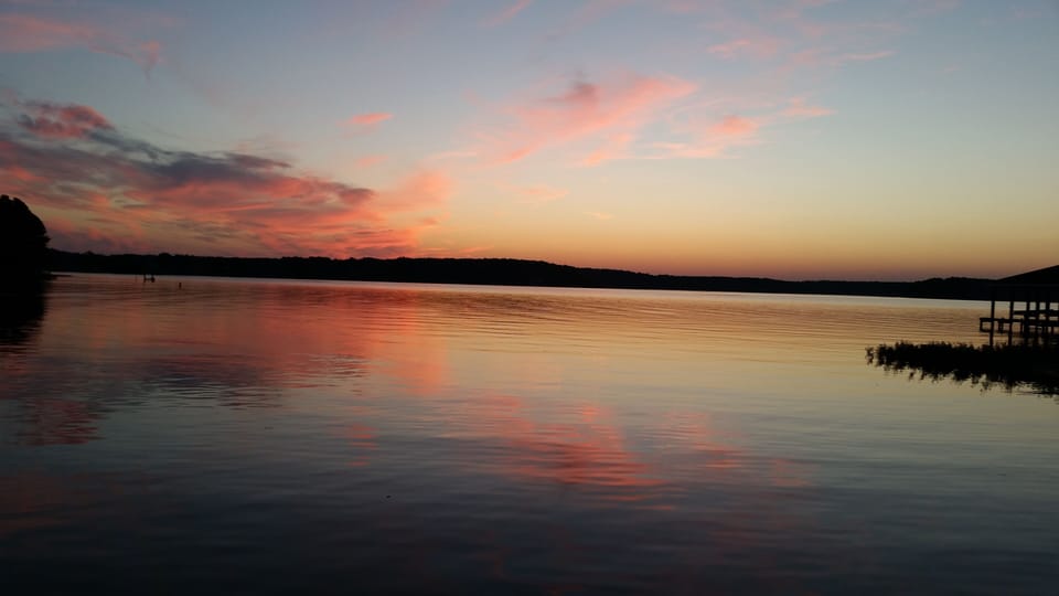 sunset from the dock