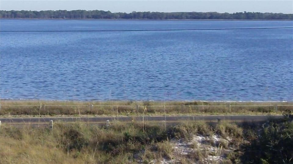 View from gulf side deck.  Property runs from gulf to bay -providing 2 beaches 