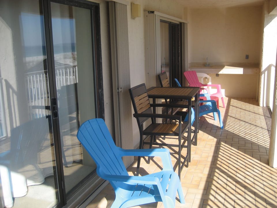 Spacious balcony