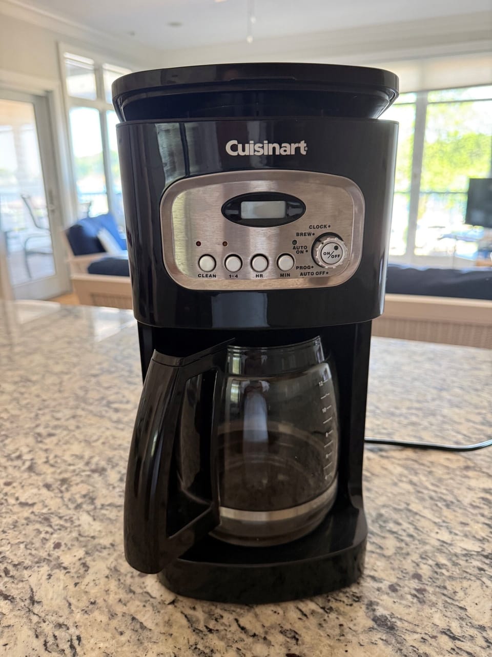 12-cup coffee maker with reusable filter