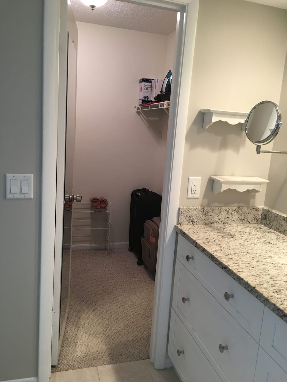 Master Bedroom walk in closet (30 sq. ft.)