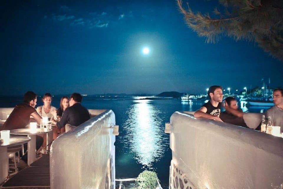 Enjoying the local nightlife...