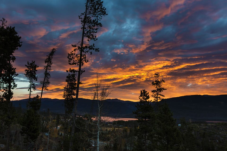 Sunrise from the deck - this photo made it on to the morning news!