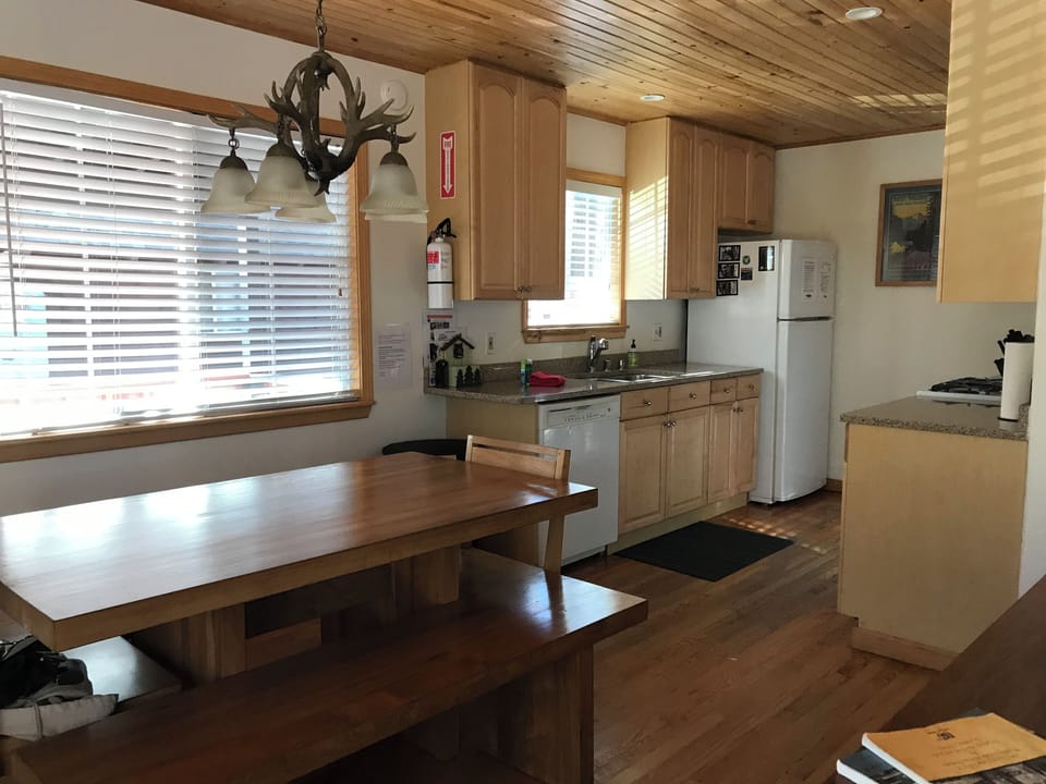 Kitchen with table