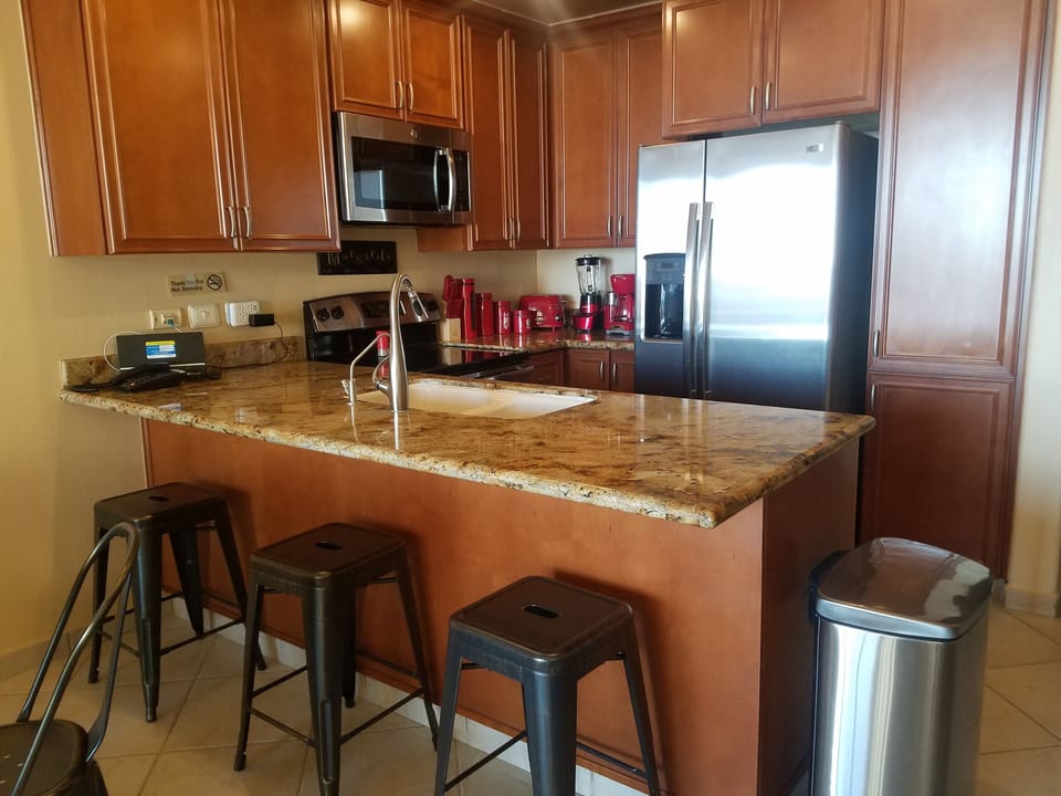 Kitchen Fully Loaded, Fresh Coffee Beans and available for your use during stay