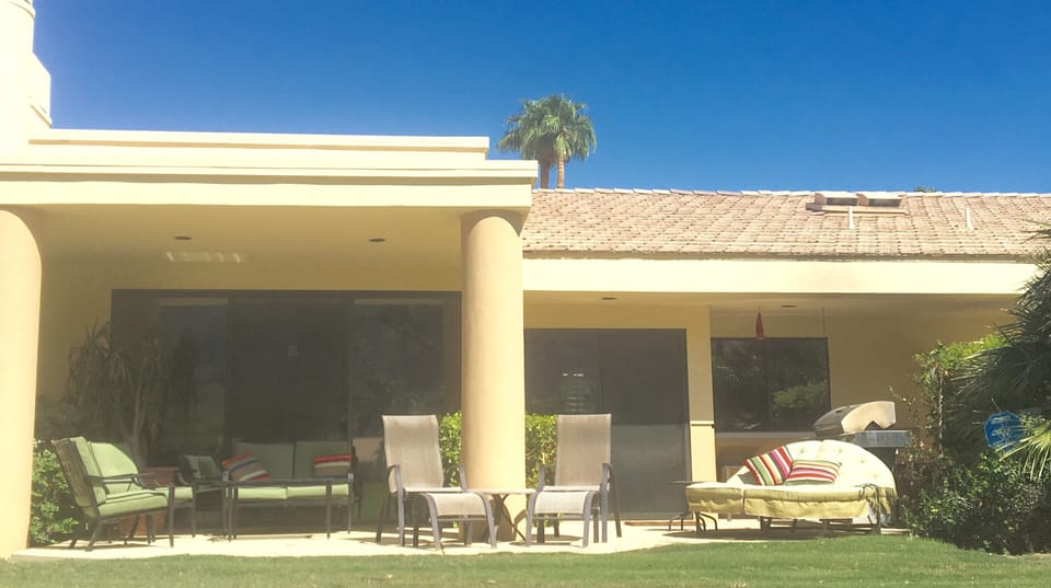 View of back patio
