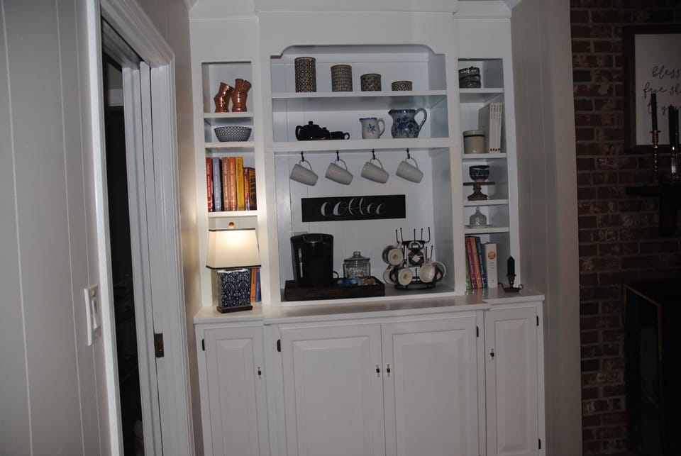 prepare your morning coffee at the coffee bar (initial supplies provided)