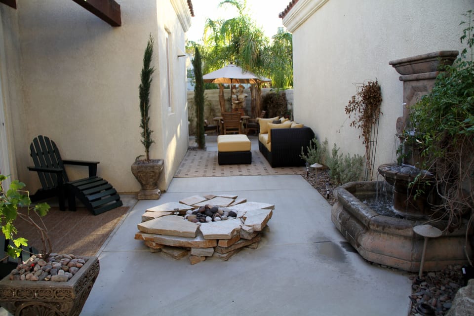 Private patio area