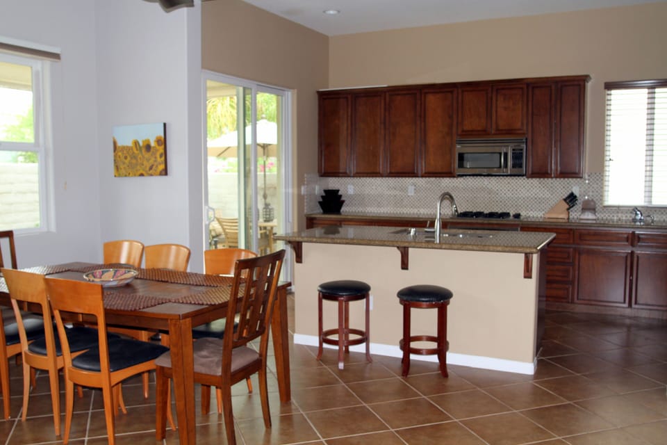 Kitchen and dining area