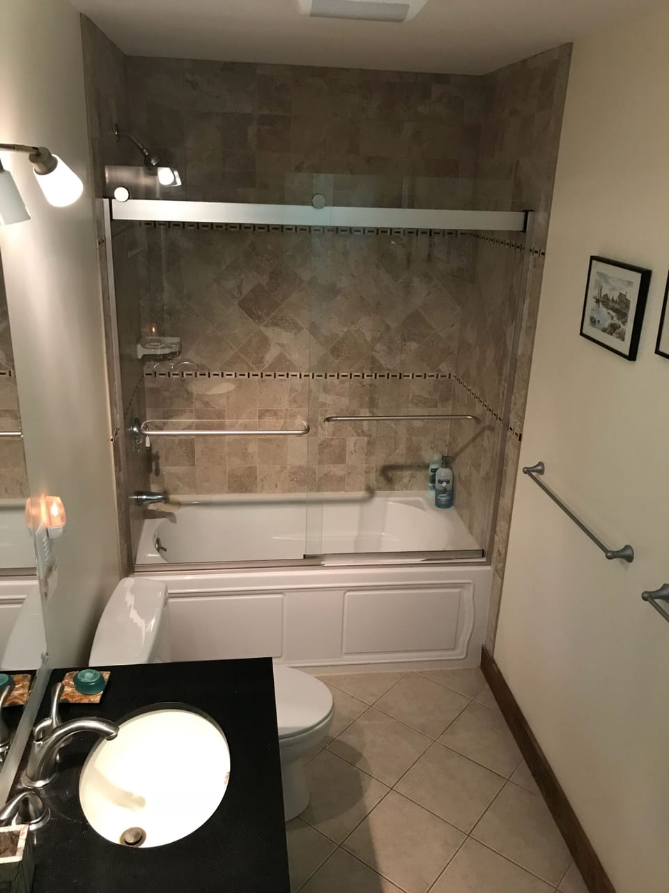 First floor full bath