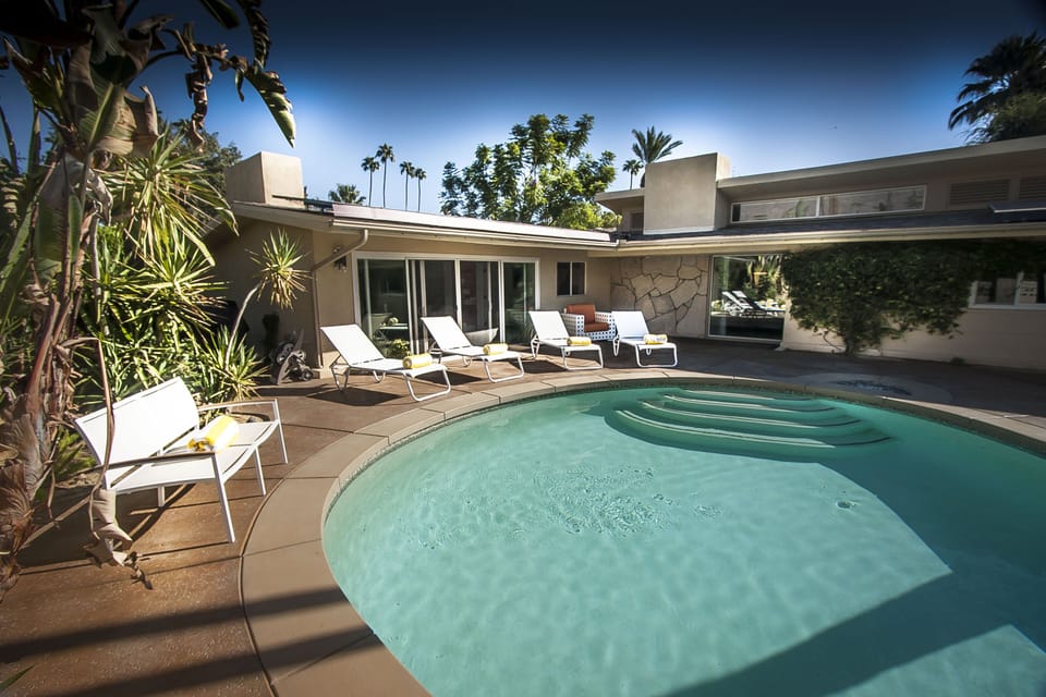 An early morning view of your pool area