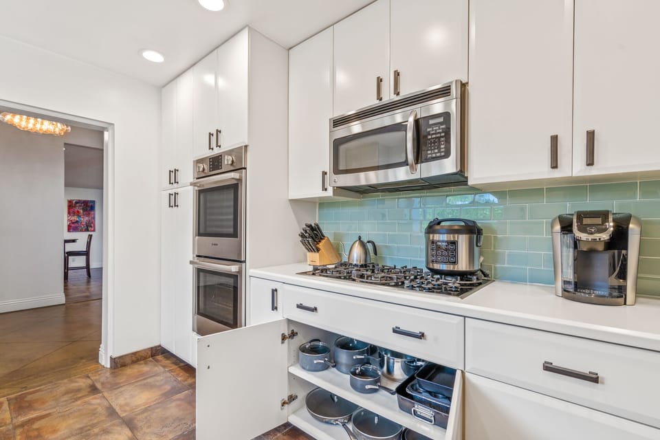Your kitchen comes with everything you'd need to prepare a feast! 