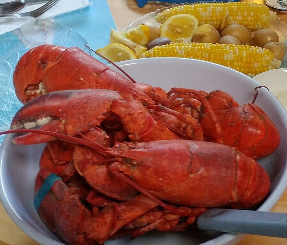Lobster dinner, YUMMM!!!