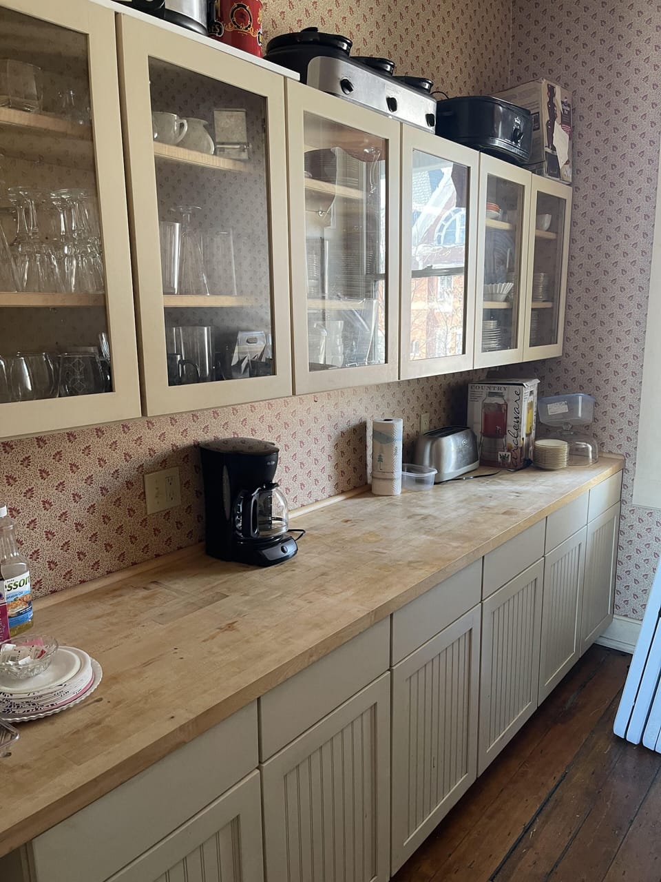 first floor kitchen- Butler's Pantry with coffee maker, toaster, roasters etc.