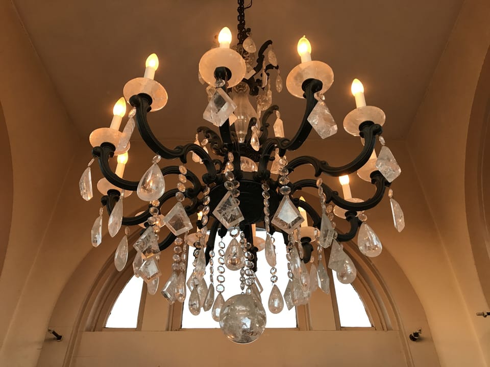 Chandelier in Tower.