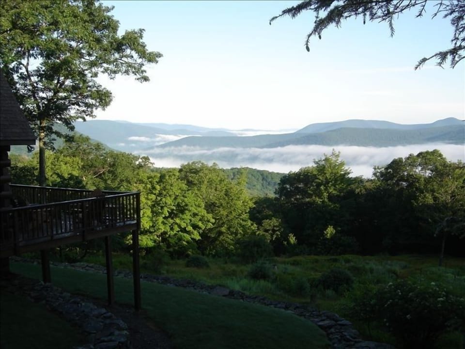 Breathtaking view from the deck, living room and loft