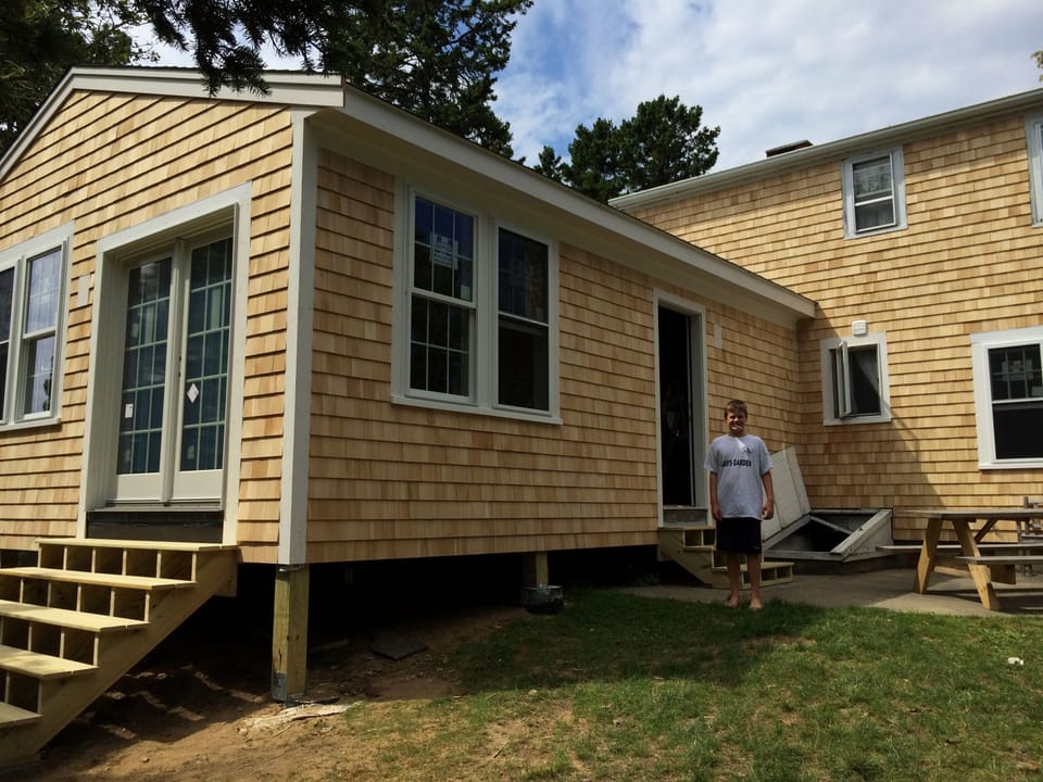 The back addition put on in 2015