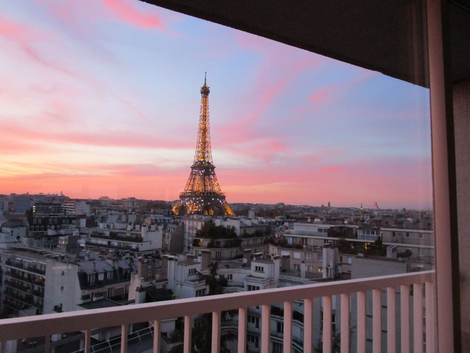 Sunset view from the balcony