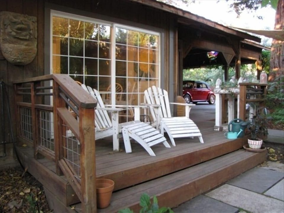 Deck off kitchen