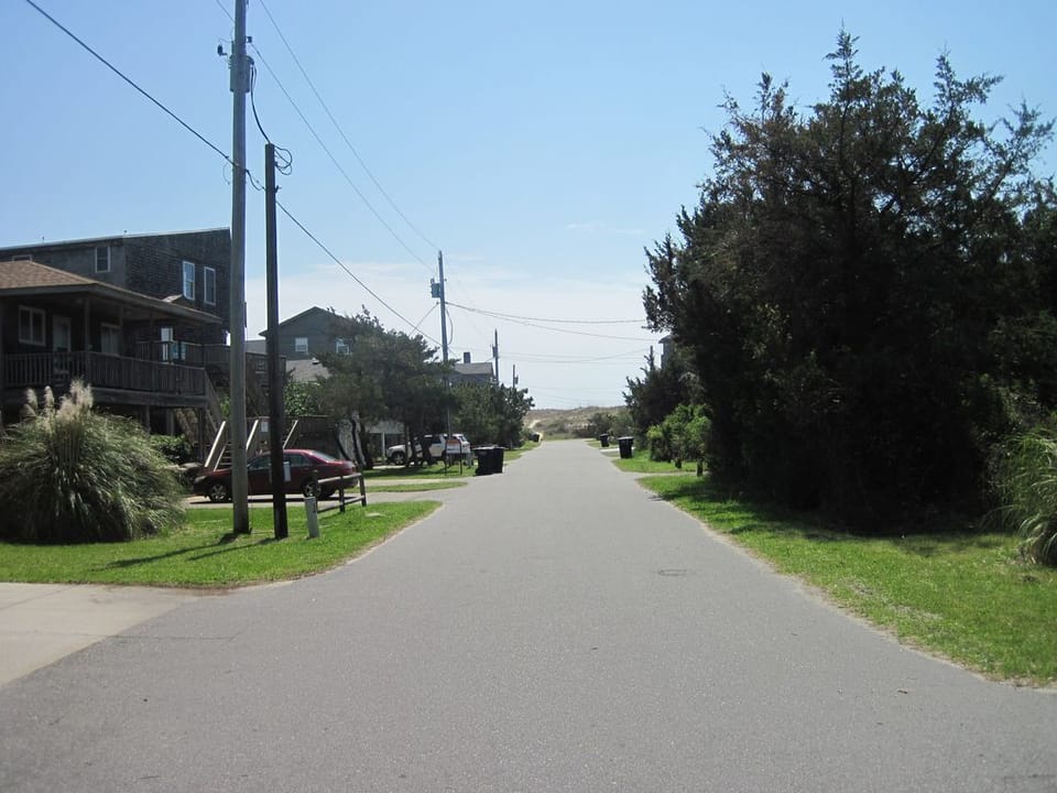 Street view towards the beach