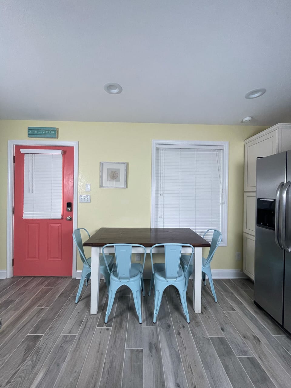 Kitchen table. 