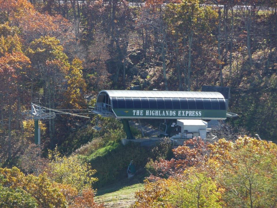 View of Ski lift from condo.