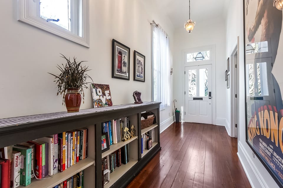 Front door and entrance hall