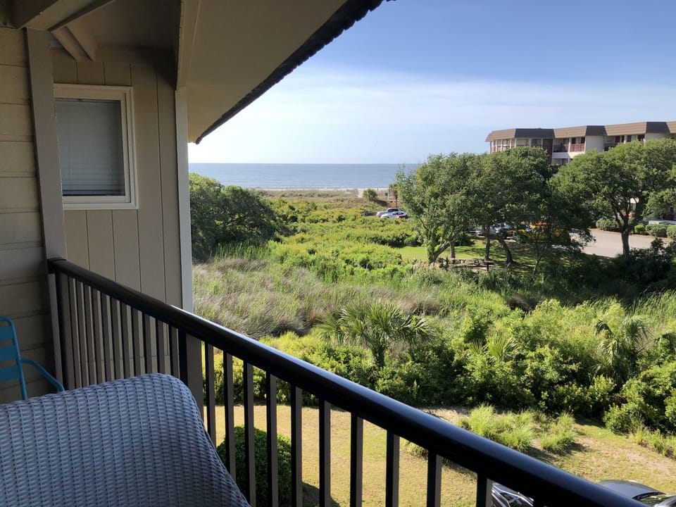 It's really what you see from the third floor balcony!