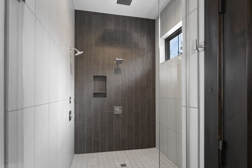 Large walk-in shower