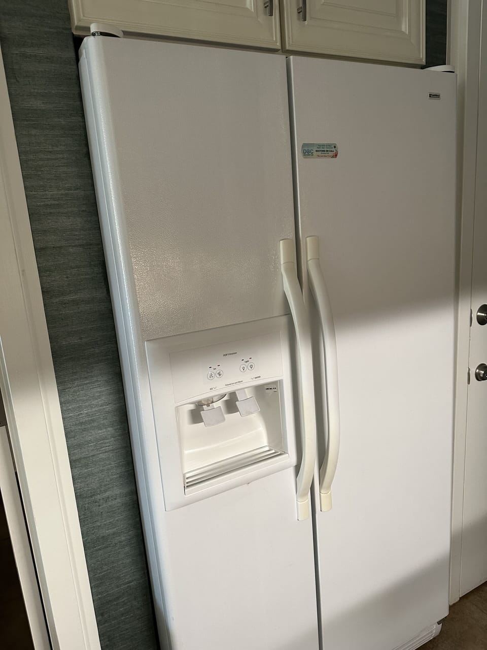 Large refrigerator.