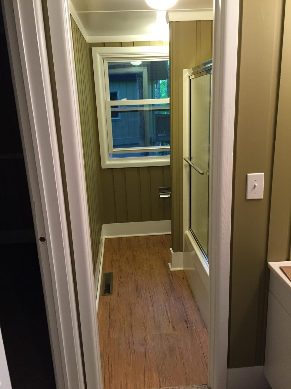 Main floor newly renovated bathroom.