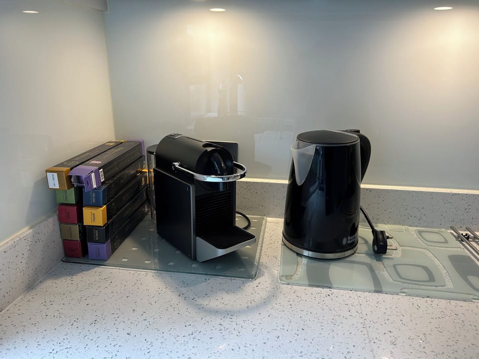 Nespresso machine with pods