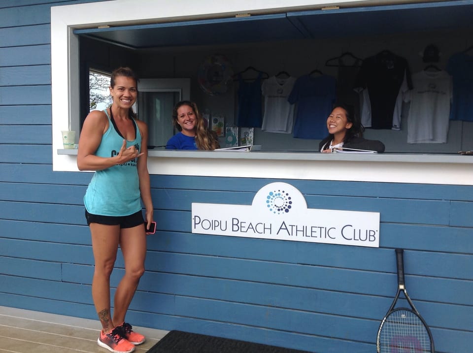 Aloha spirit at club desk. Included with your stay at our beach house.