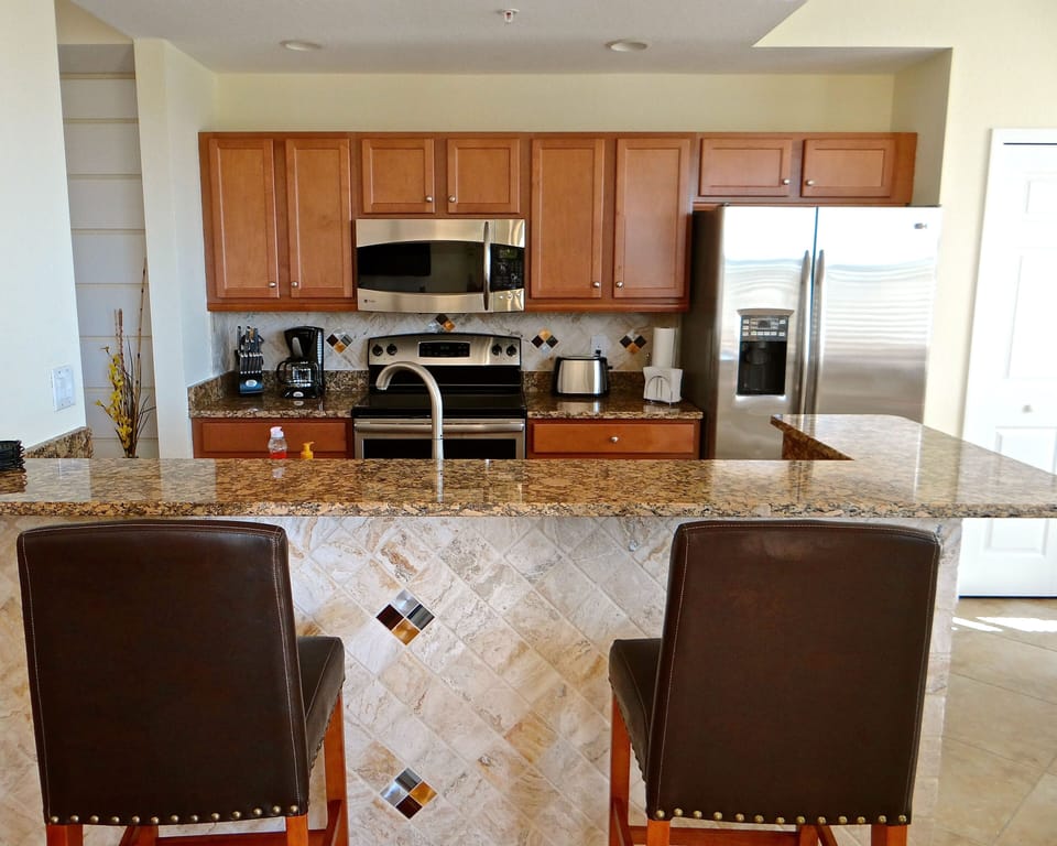 New tile work throughout kitchen