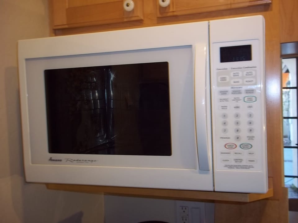 Large size combo microwave with convection oven option.