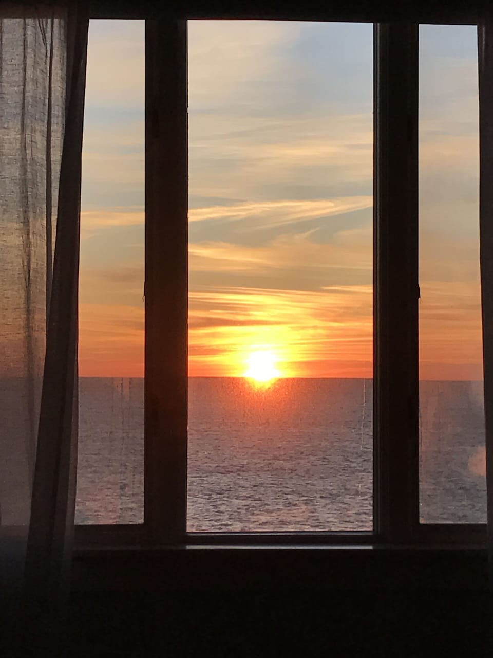sunrise view from master bedroom