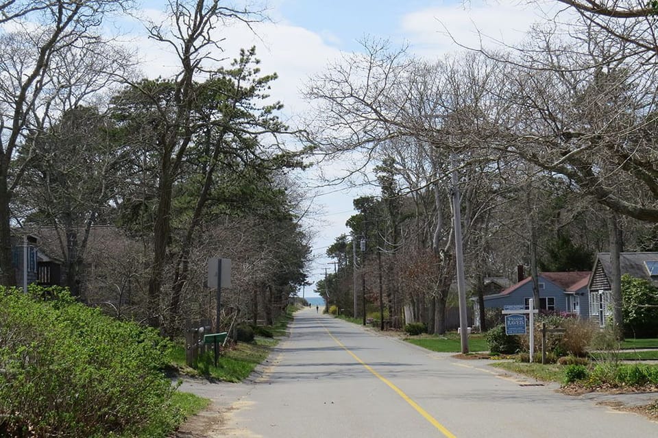 Distance to Cooks Brook Beach at the end of the Road