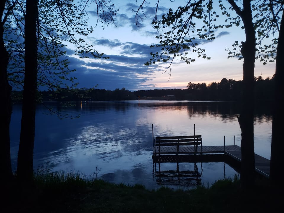 Evening setting in on Grand Portage Lake