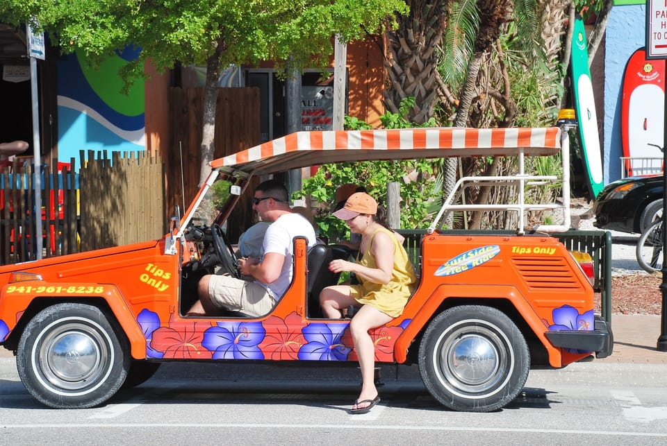 Free Ride taxis are great for getting around the island.