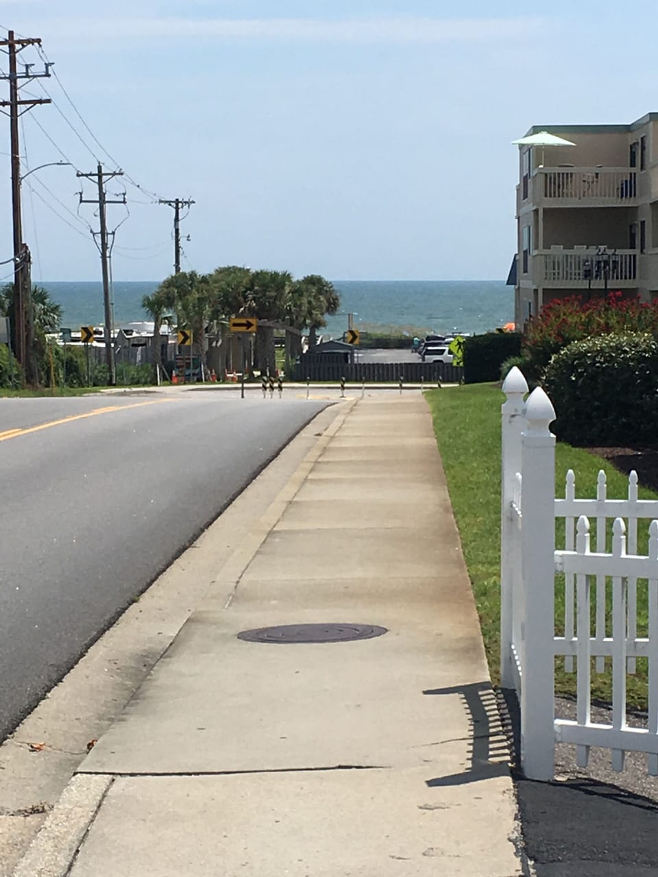 A view out my Lane way to the Beach  