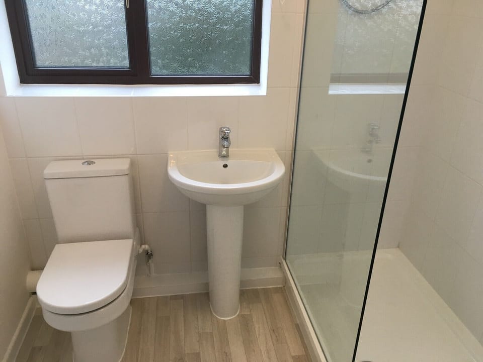Bathroom with walk in shower