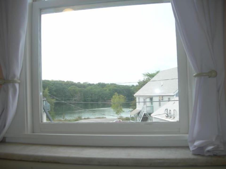 View of back bay from kitchen.