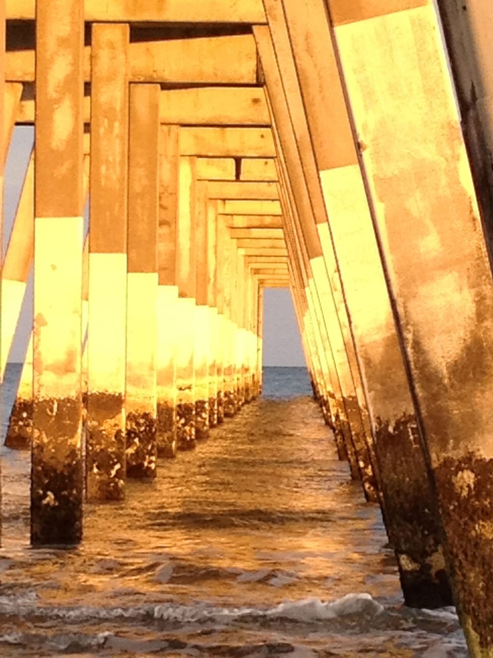 Johnnie Mercer's Pier in the afternoon glow.