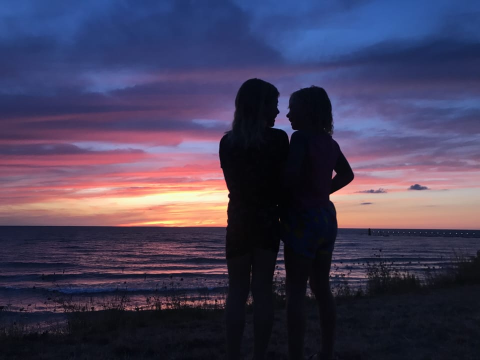 Sisters at Sunset!!  Donated by one of our kind guests!