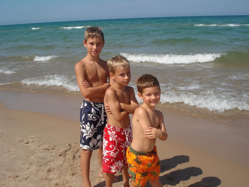 Our boys striking a pose.