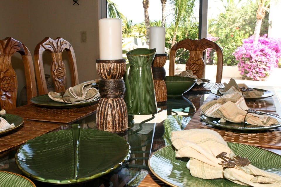 Inside Dining for 8 comfortably or ten 