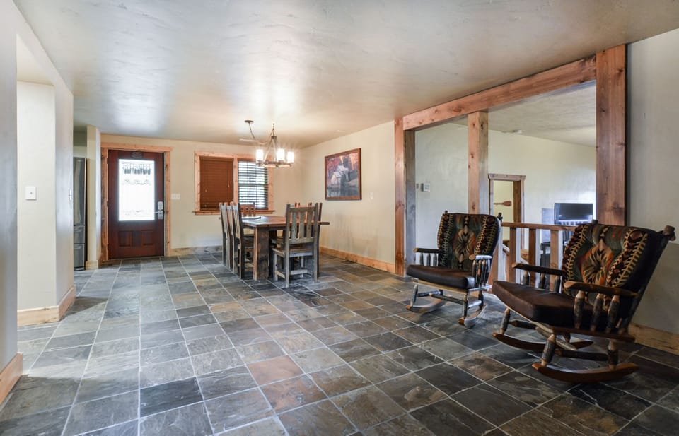 Seating area and over view of dining area