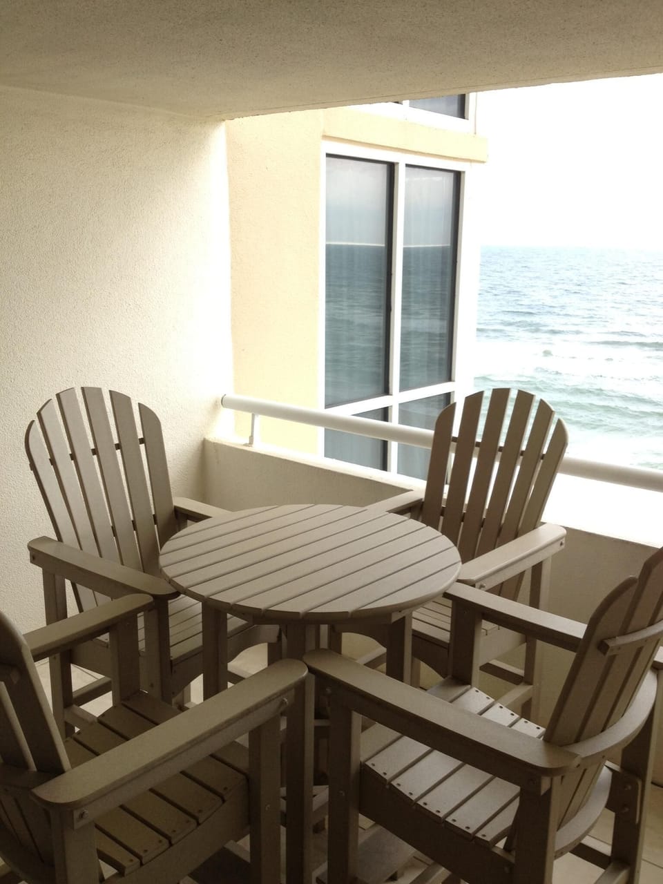 View of the Gulf enjoy rain or shine