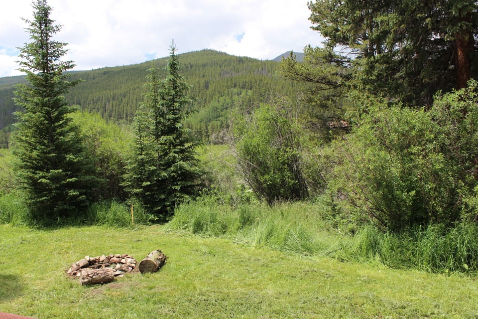 View from deck and fire pit