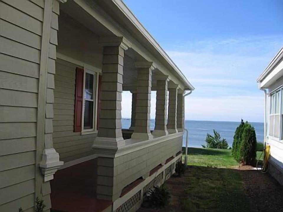 Side view of house .